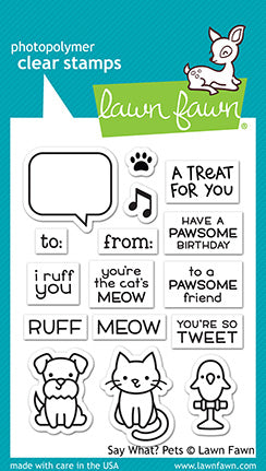 say what? pets