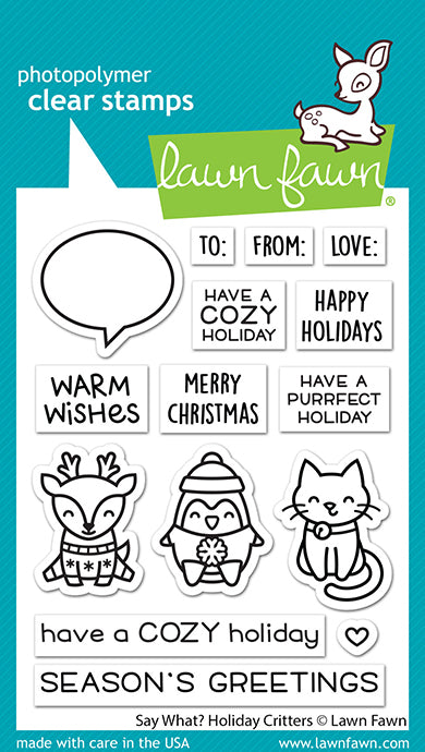 say what? holiday critters